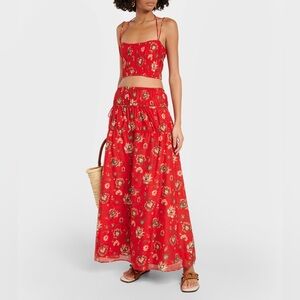 SIR - Reyes silk/cotton top and skirt